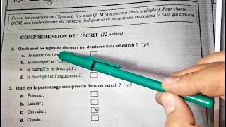 تصحيح اختبار اللغة الفرنسية/مباراة التعليم الابتدائي دورة نونبر 2019