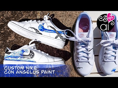 Custom Nike Sneakers con Angelus Paint