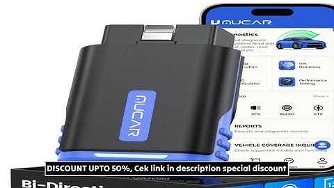 MUCAR DriverScan Bidirectional Scan Tool OBD2 Bluetooth Scanner Car Diagnostic Tools Full
