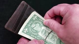 Andar Leather Apollo bi-fold minimalist wallet.