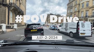 4K relaxing peaceful POV Drive from Hove to Shoreham-by-Sea | Brighton Contractor's Commute #pov