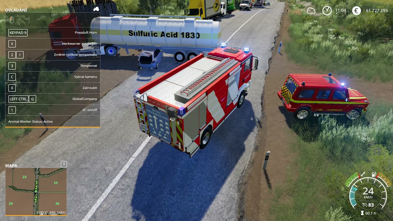 Hasiči..8--FS19 hromadná nehoda