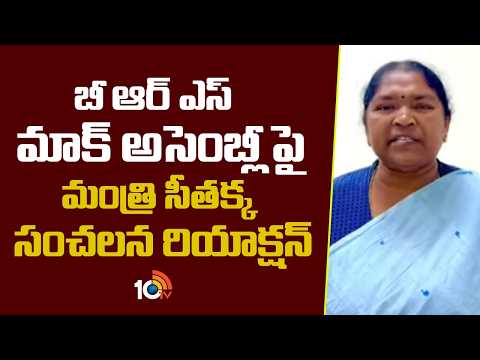 బీఆర్ఎస్ మాక్ అసెంబ్లీపై మంత్రి సీతక్క సంచలన రియాక్షన్ | Minister Seethakka On BRS Mock Assembly - 10TVNEWSTELUGU