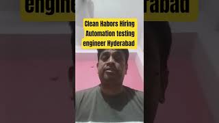 Automation Testing Job in Hyderabad | Clean Harbors Recruitment | QA Engineer Job