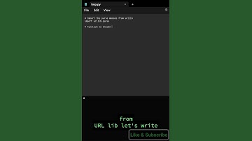 How to do URL encoding and decoding in Python
