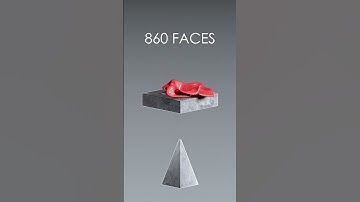 4 vs 10560 Faces Cloth Simulation | 3D ASMR