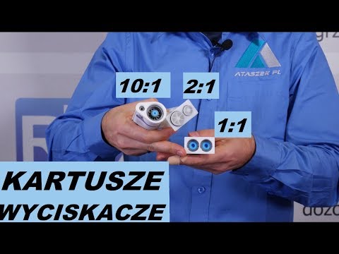 Pistolet pneumatyczny do kleju dwuskładnikowy 400-490ml wideo