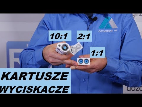 Wyciskacz do kleju dwuskładnikowego 1:1 400ml video