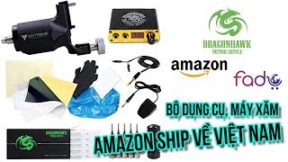 Mở Hộp, Trên Tay Máy Xăm Extreme Mua Trên Amazon Mỹ - Fado - Unboxing Tattoo Kit Machine From Amazon