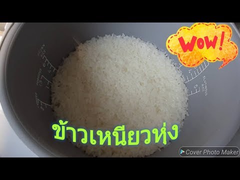 หุงข้าวเหนียวไม่ต้องแช่น้ำ|ด้วยหม้อหุงข้าว|ทดลอง