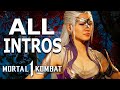 MORTAL KOMBAT 1 Sindel All Intros Dialogue Character Banter MK1