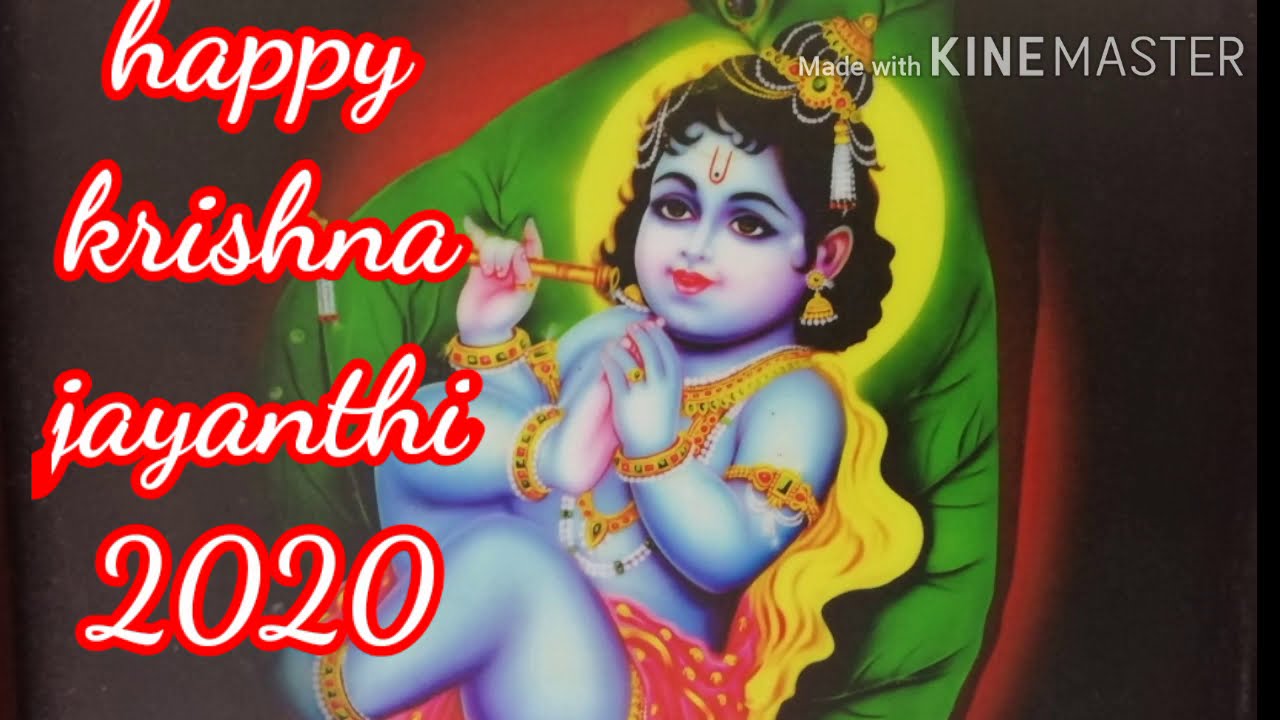 Happy krishna jayanthi 2020 whatsapp status - YouTube