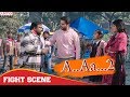 Fight Scene   A.AA.. 2 chalmohan Ranga Hindi Dubbed Movie  Nithiin Megha Akash.