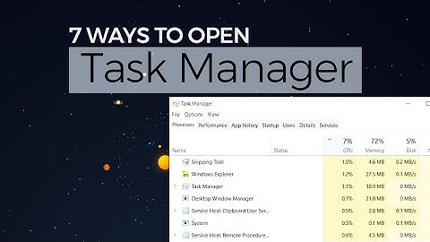 7 different ways to open your Task Manager