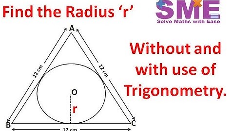 Find the Radius of Circle | Maths | Circles | Trigonometry | IMO Olympiad