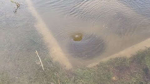 MASSIVE parking lot storm drain unclogging, draining flooded parking lot with big whirlpool