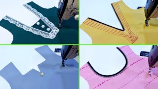 4 Good Neck Sewing Tips and Tricks | 4 Ways To Easy Neck Design for Kurti/Suit Cutting and Stitching screenshot 2