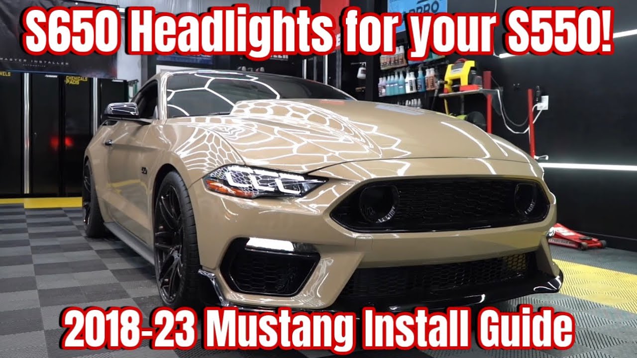 StangLights 2018-23 Ford Mustang S650 Style Headlight Installation Video