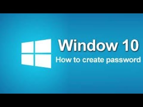 How to create a login password on Windows 10