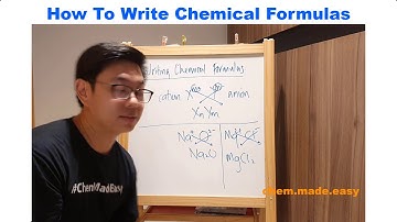 How to write chemical formulas (O Level)