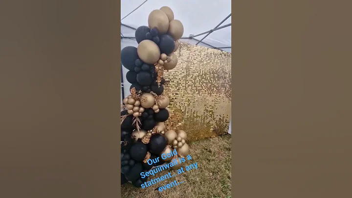 Black and Gold balloon ideas #balloon #balloondecoration #balloons #balloongarland #backdrop #event