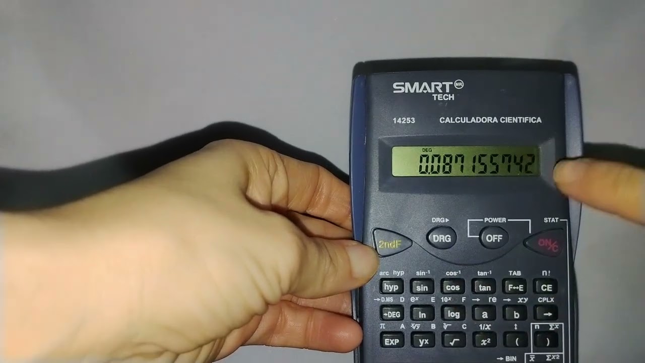 ¿Cómo utilizar las funciones trigonométricas en la calculadora Smart tech??