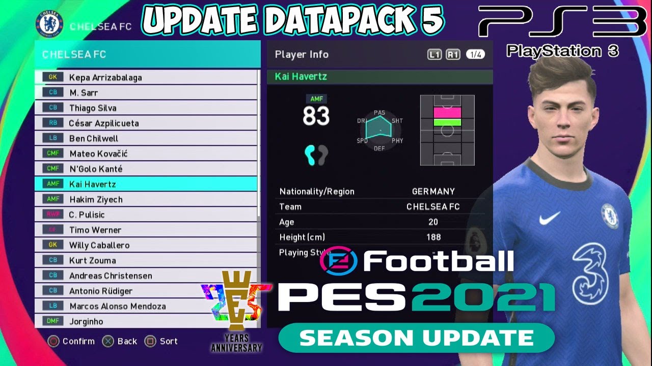 EFOOTBALL PES PS3 2018 PATCH SEASON UPDATE 2021 FREE DOWNLOAD PRO EVOLUTION  SOCCER - YouTube