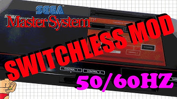 Sega Master System Switchless 50/60Hz Region Mod Install Demonstration