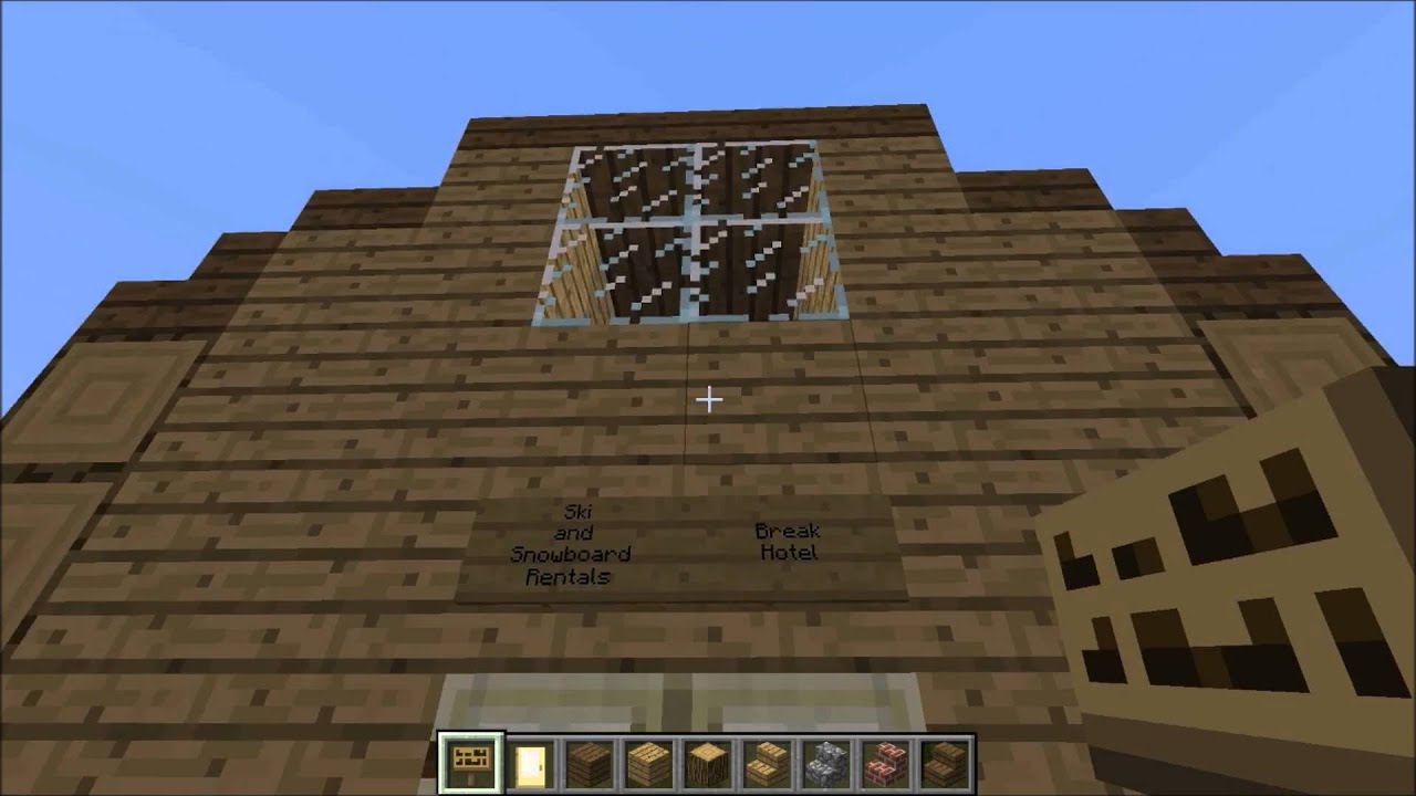 Minecraft Let's Build Ski Resort Part 2 YouTube