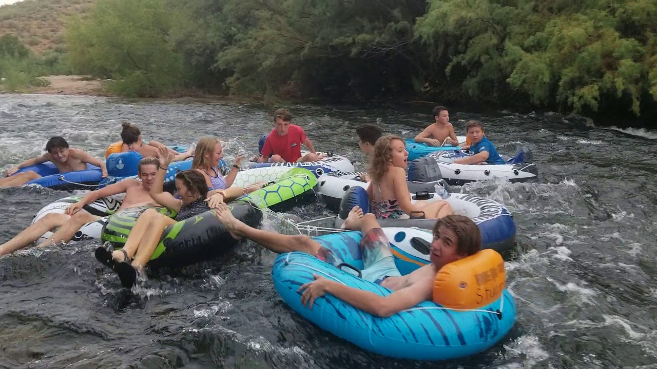 Tubing on Salt River Pinball Rapids with Harris Park Youth YouTube