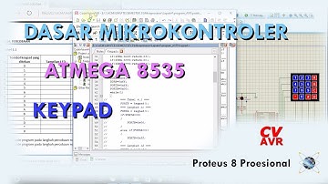Mikrokontroler Keypad- ATMEGA 8535 - Proteus & CodeVisionAVR