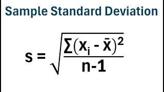 How to Calculate Sample Standard Deviation