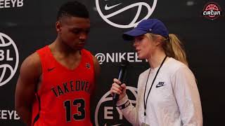 Nike EYBL Dallas Interview with Casey Morsell of Team Takeover DC