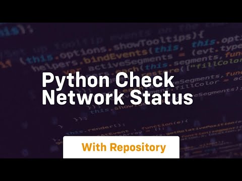 python check network status
