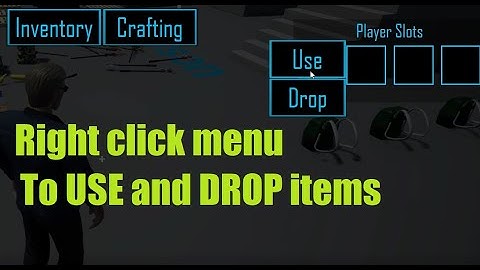 UE4 Inventory And Crafting / Right click adjustments