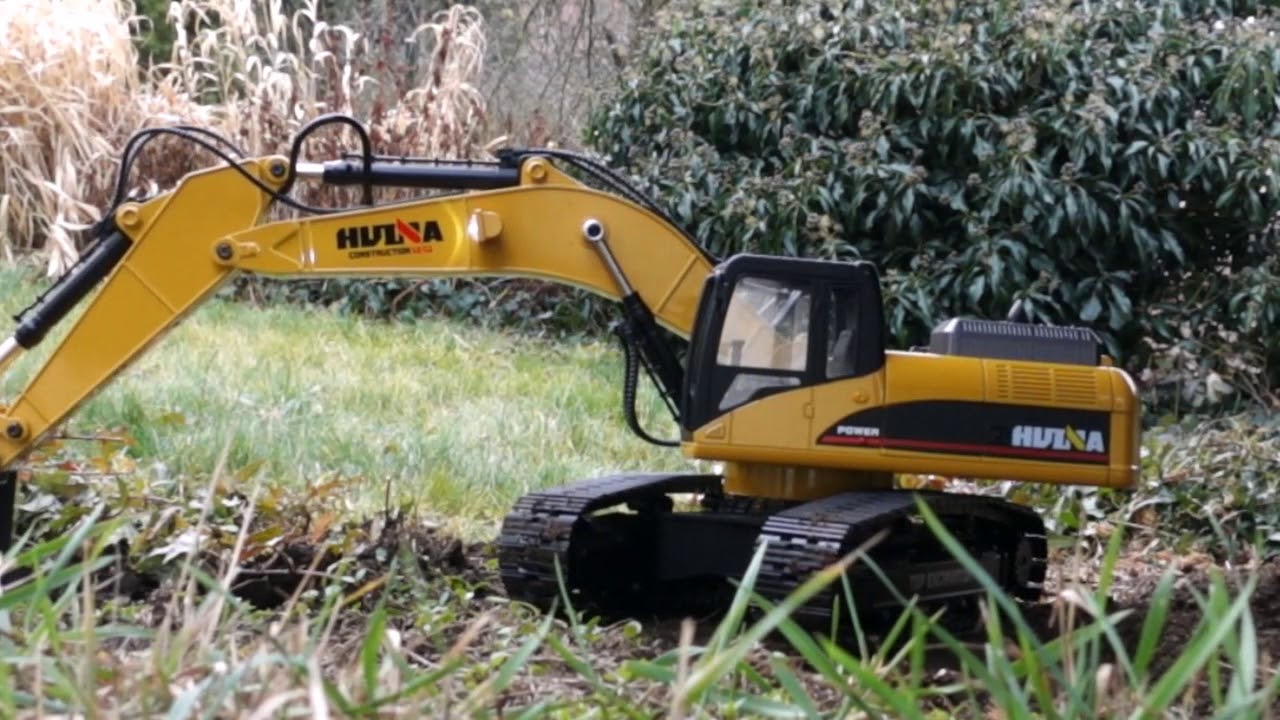 1/14 HUINA 580 Bagger Modell - Metall RC Bagger Mit Licht & Sound