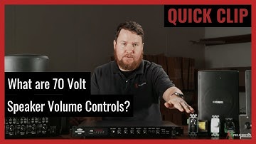 Quick Clip: What are 70 Volt speaker volume control attenuators? (Pro Acoustics Tech Talk Ep. 58)