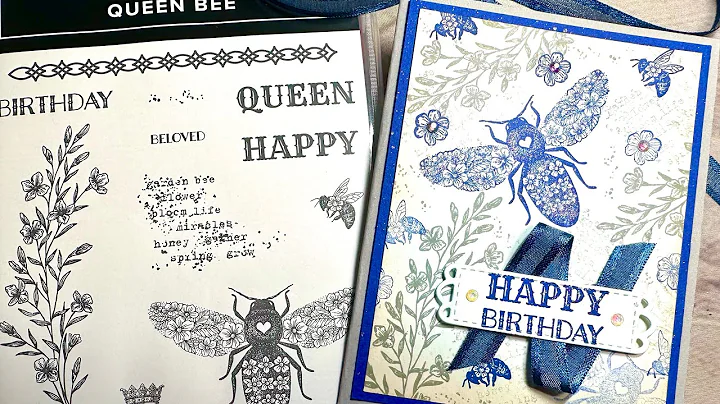 Sneak Peek Spring Mini Queen Bee Stamp Set!