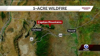 Multi-acre fire burning in Lincoln National Forest