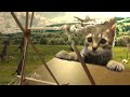 進撃のねこ OPパロディver Jumping cat play 「Attack on titan」(Shingeki no kyojin)