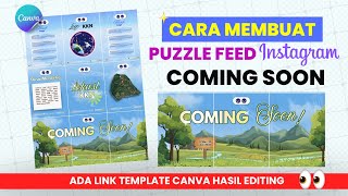How to Create a Coming Soon Puzzle Feed in Canva | Seamless Instagram Feed Using New IG Sizes