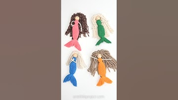 Macrame Mermaid Craft🧜🏻‍♀️ 🐚