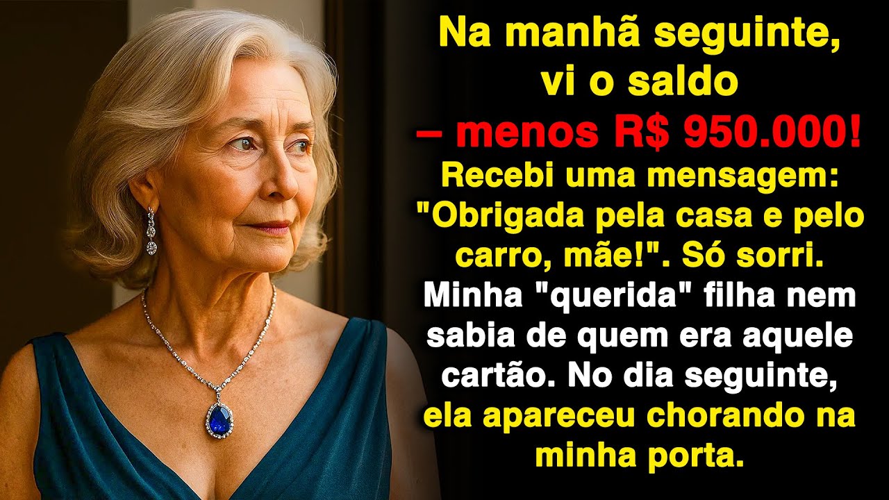 Na manhã seguinte, vi meu saldo: menos R$ 450.000! Recebi uma mensagem: 