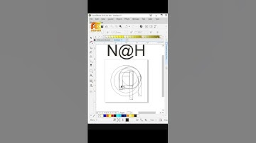 Design Logo N@H #aedesign #coreldraw #shorts #video #design #logodesign #tutorial