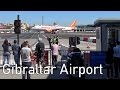 Amazing: Road crosses Runway at Gibraltar Airport | 4K