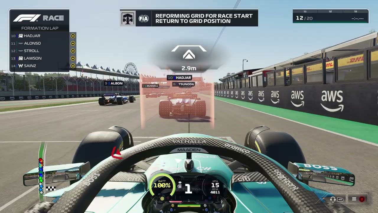 F1 25 Imola GP Lance Stroll Immersive Race!