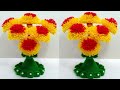 प्लास्टिक बोतल और उन के फूल का गुलदस्ता बनाने का आसन तरीका/EASY PLASTIC BOTTLE WOOL FLOWER GULDASTA