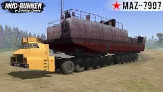 Spintires: MudRunner - MAZ-7907 The Only Truck in the World with 24 Driving Wheels