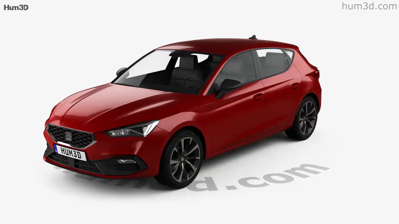 Seat Leon FR 5-door hatchback 2023 3D model - Download Vehicles on