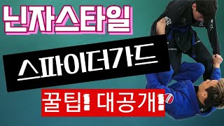 [주짓수기술]평범한 기술은 필요가 없습니다! 닌자스타일 스파이더가드! 배워보세요! #스파이더가드 #닌자스타일 @burningbjj